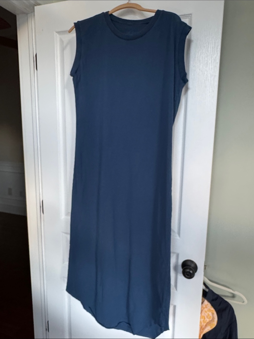 Frank & Eileen Cory Navy Midi Dress